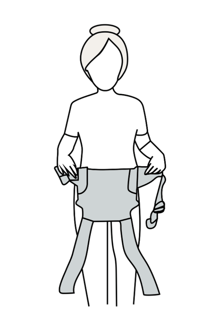 Buckle the waist